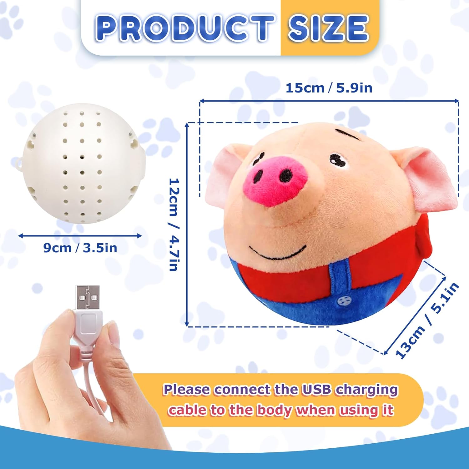 Zynco™ Interactive Bouncing Piggy Toy